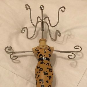 Cheetah Print Jewelry Holder - Women’s figure